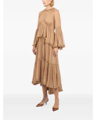 ZIMMERMANN ヒプノティック アシンメトリックヘム ミディドレス - サムネイル3