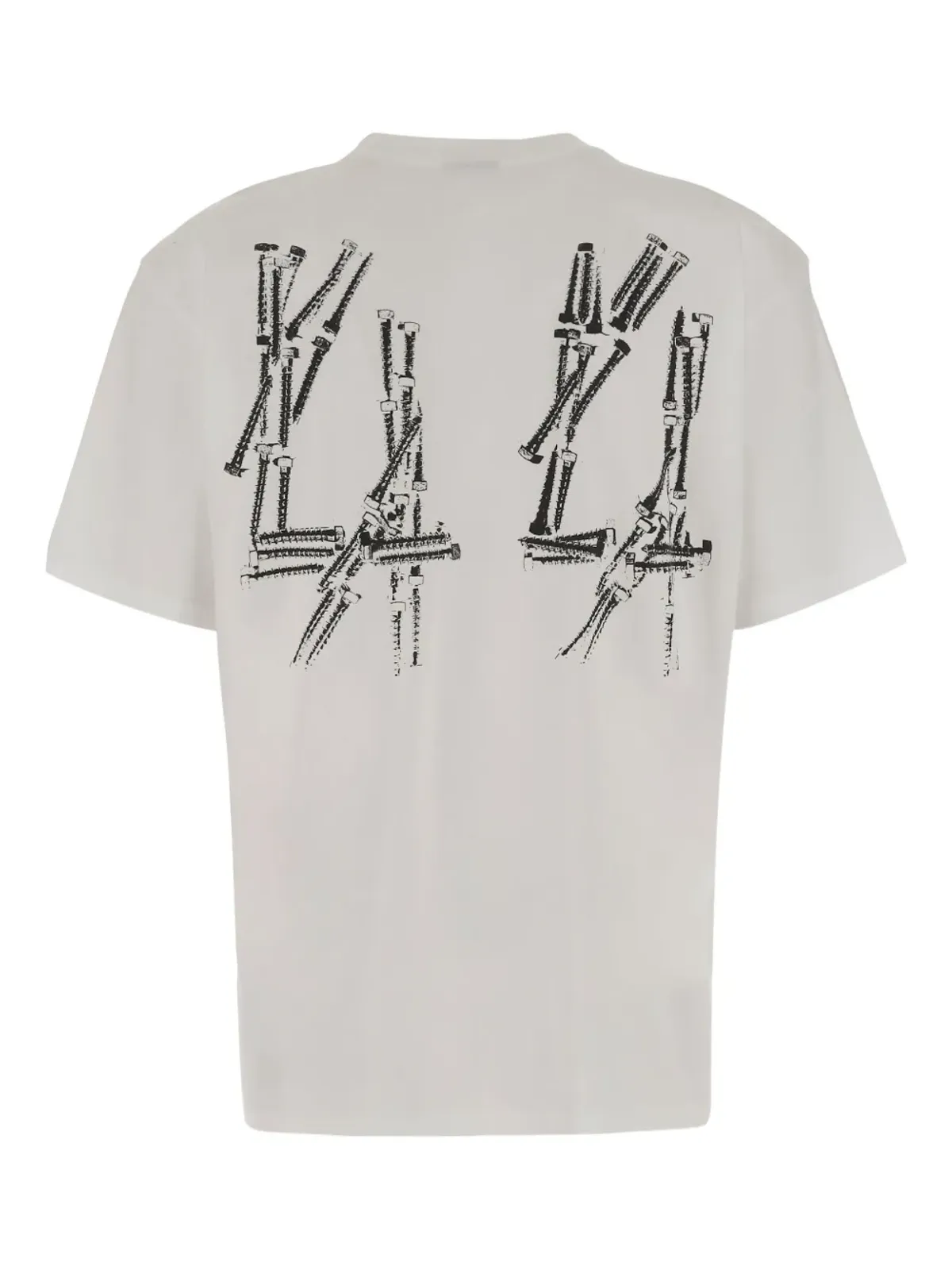 44 LABEL GROUP スクリュー・フェイス グラフィック Tシャツ - 画像2
