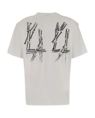 44 LABEL GROUP スクリュー・フェイス グラフィック Tシャツ - サムネイル2