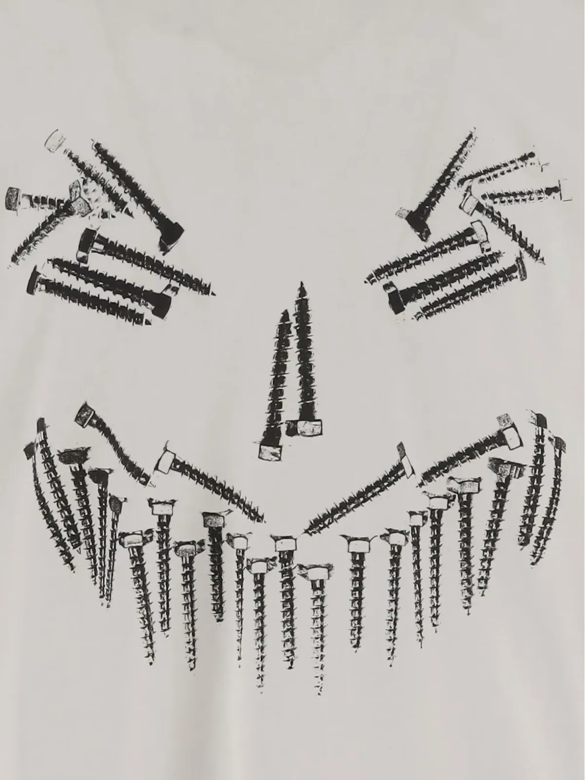 44 LABEL GROUP スクリュー・フェイス グラフィック Tシャツ - 画像3