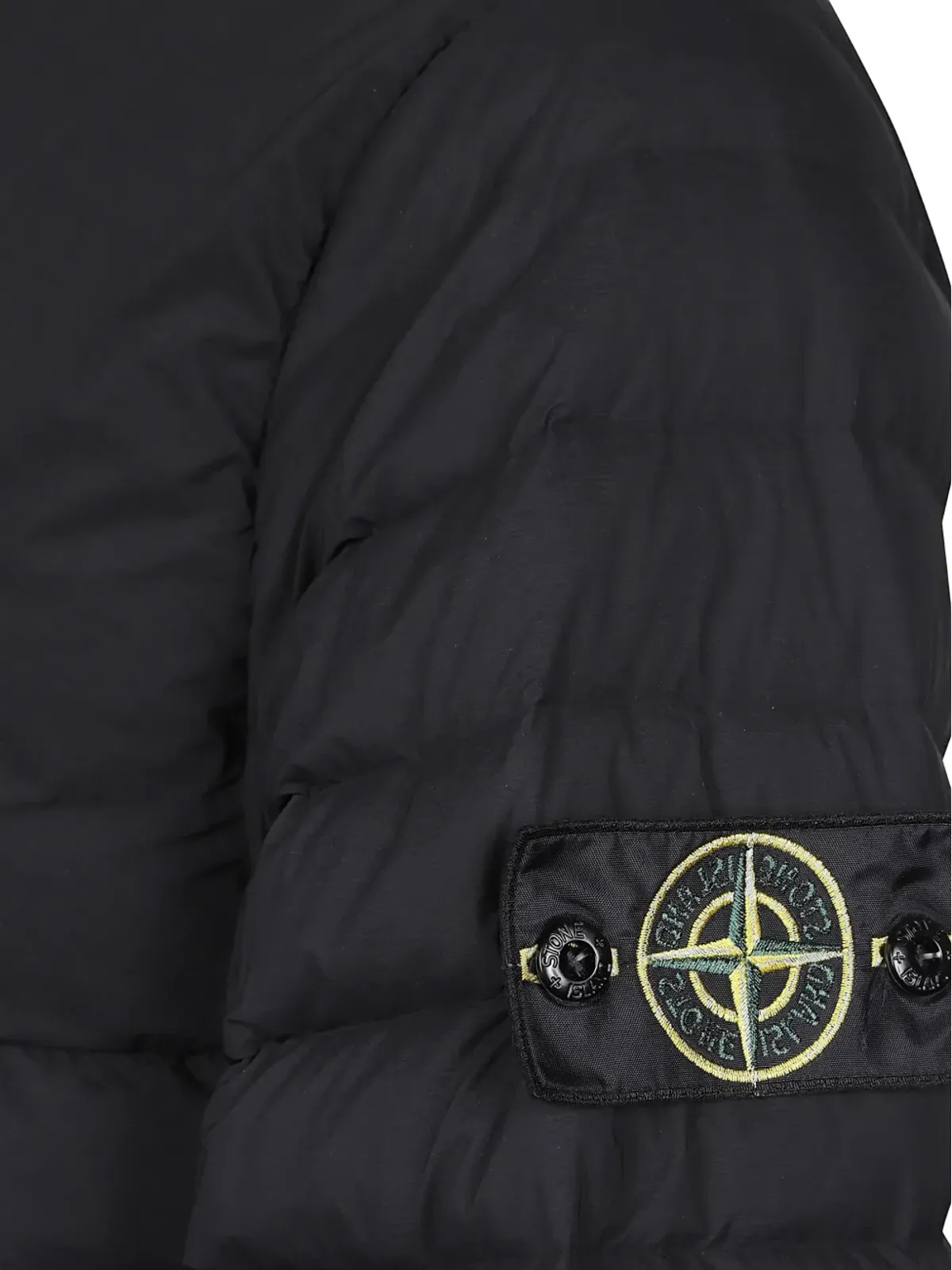 Stone Island キルテッド ロゴパッチ ジャケット - 画像3