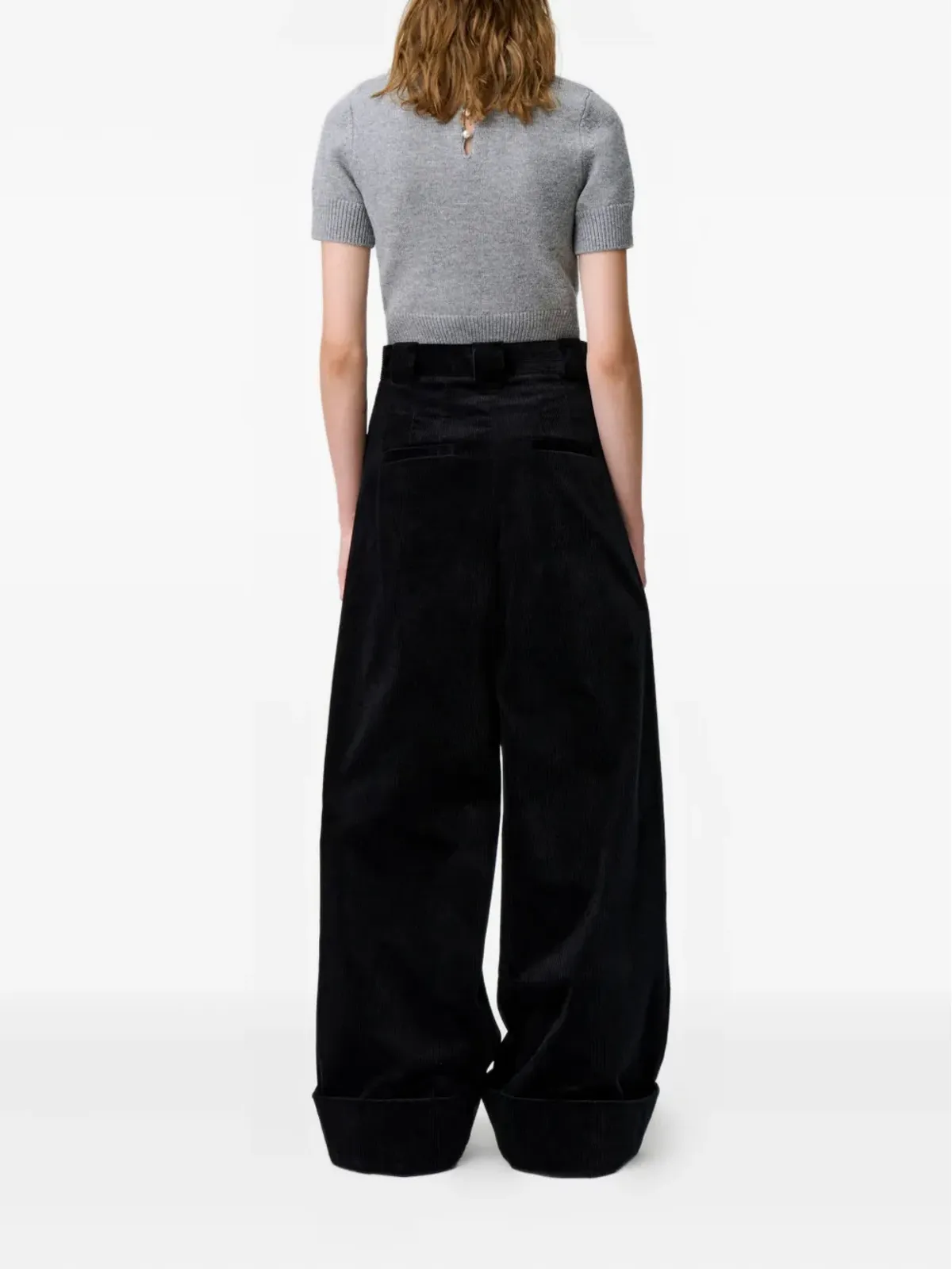 Claudie Pierlot ハイウエスト・ワイドレッグパンツ - 画像4