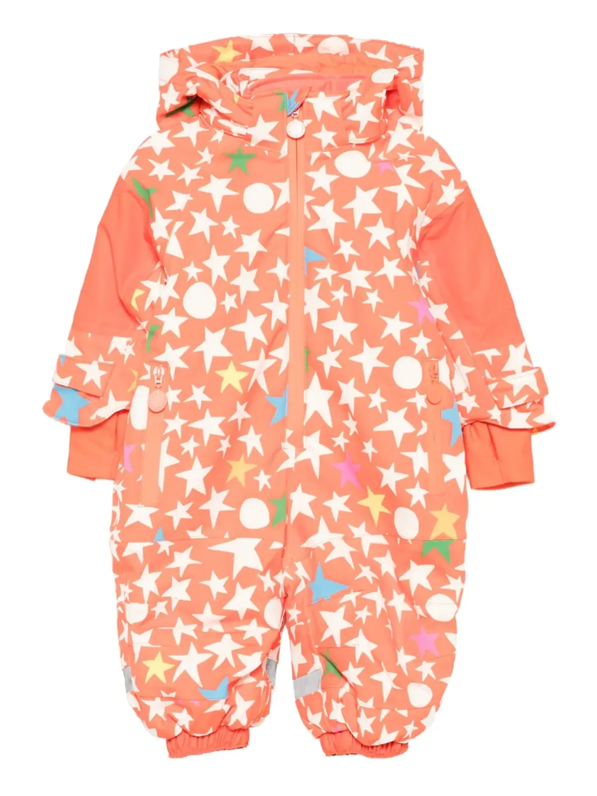 Stella McCartney Kids 星柄スノースーツ - オレンジ - 画像1