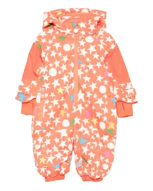 Stella McCartney Kids 星柄スノースーツ - オレンジ - サムネイル1