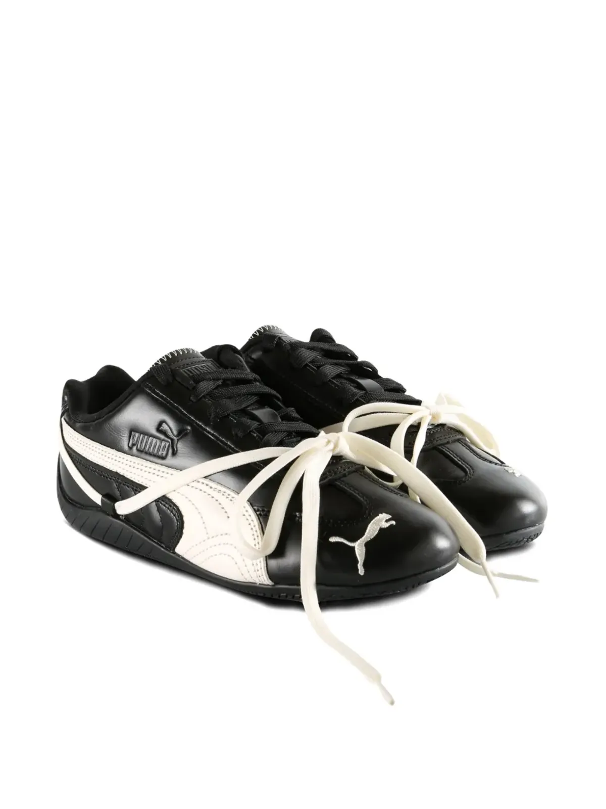 PUMA x Rosé Speedcat レザー レースアップスニーカー ブラック - 画像2