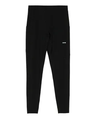 TEAM WANG design ロゴプリント パフォーマンスレギンス ブラック - サムネイル1