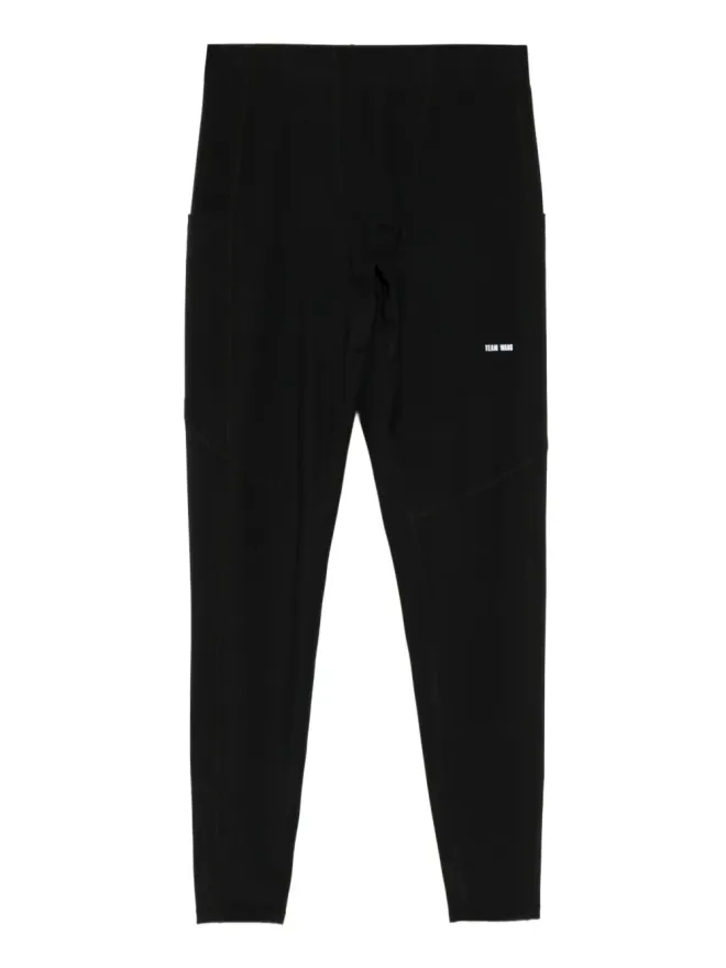 TEAM WANG design TEAM WANG design ロゴプリント パフォーマンスレギンス ブラックの商品画像
