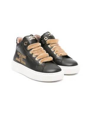Elisabetta Franchi La Mia Bambina ベルベットレーススニーカー - サムネイル1