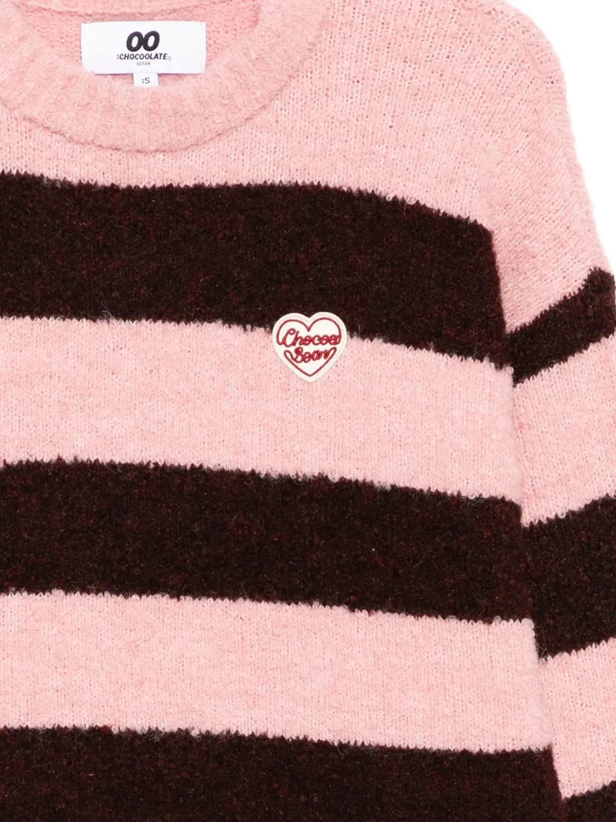 CHOCOOLATE ロゴ刺繍ストライプジャンパー - 画像3