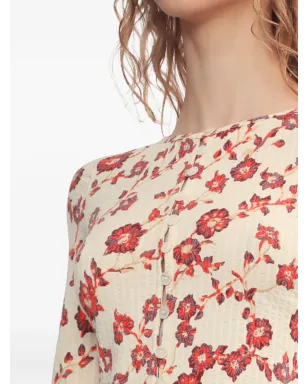 Free People 花柄プリント ボタントップス - サムネイル5