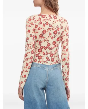 Free People 花柄プリント ボタントップス - サムネイル4