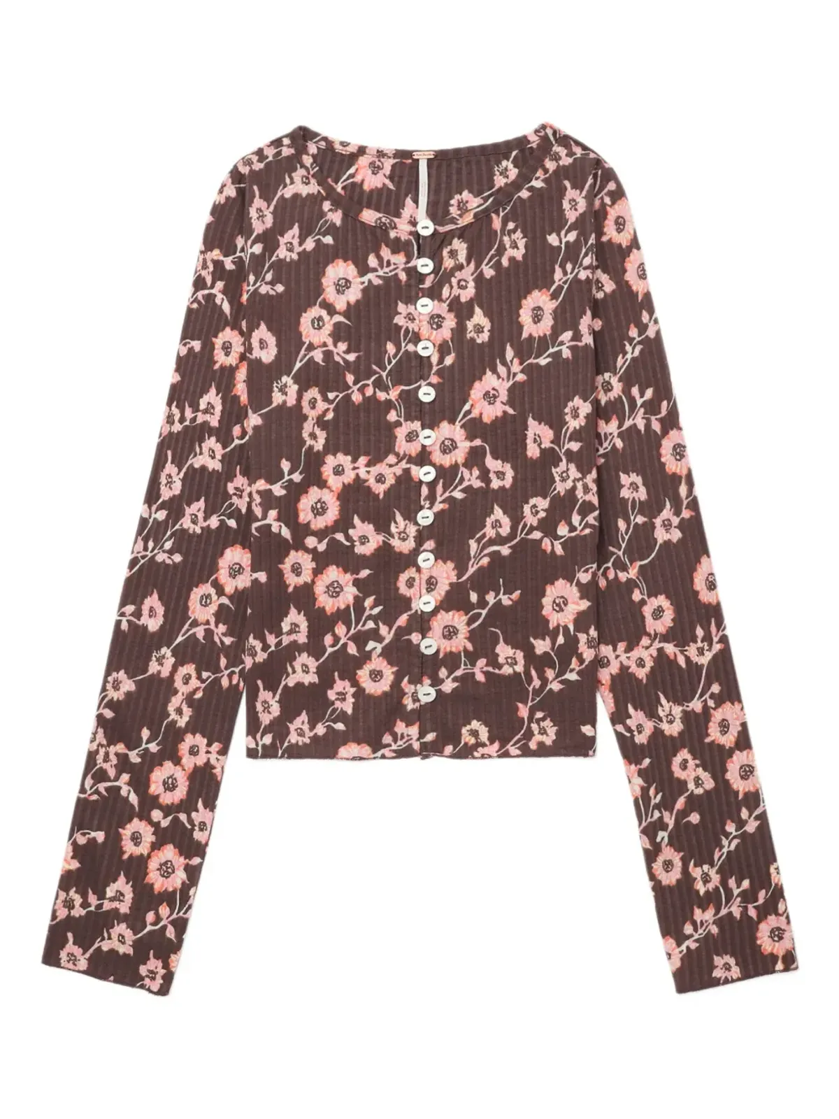 Free People 花柄プリント長袖ブラウス - 画像2