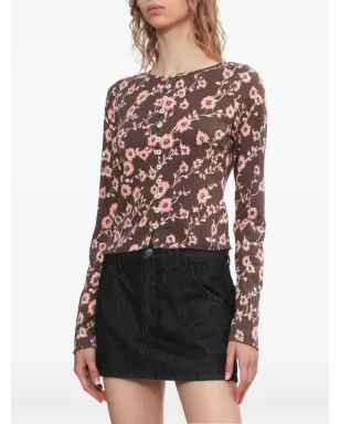 Free People 花柄プリント長袖ブラウス - サムネイル4