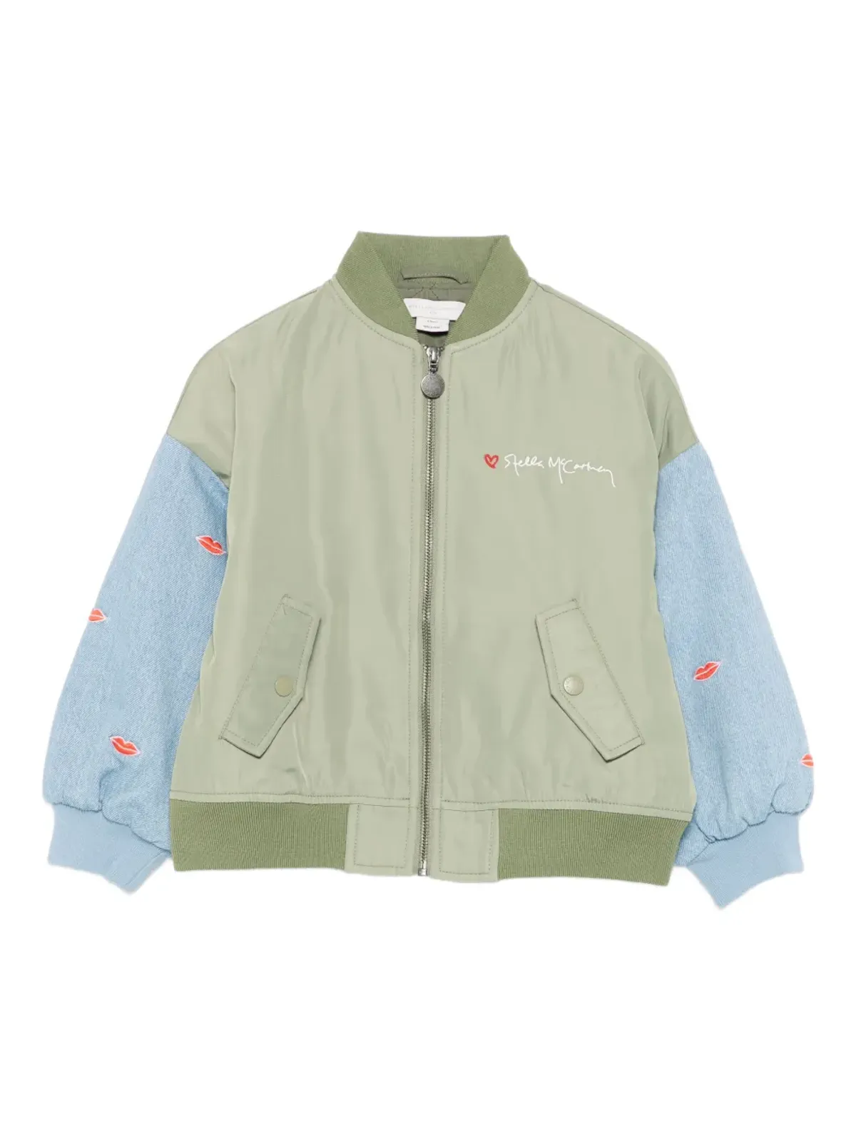 Stella McCartney Kids リップスディテーリング ボンバー ジャケット - 画像1
