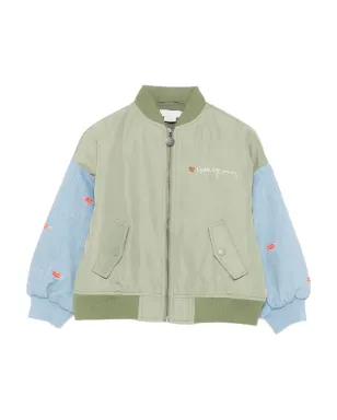 Stella McCartney Kids リップスディテーリング ボンバー ジャケット - サムネイル1