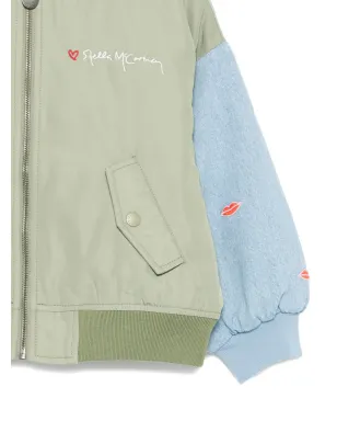 Stella McCartney Kids リップスディテーリング ボンバー ジャケット - サムネイル3