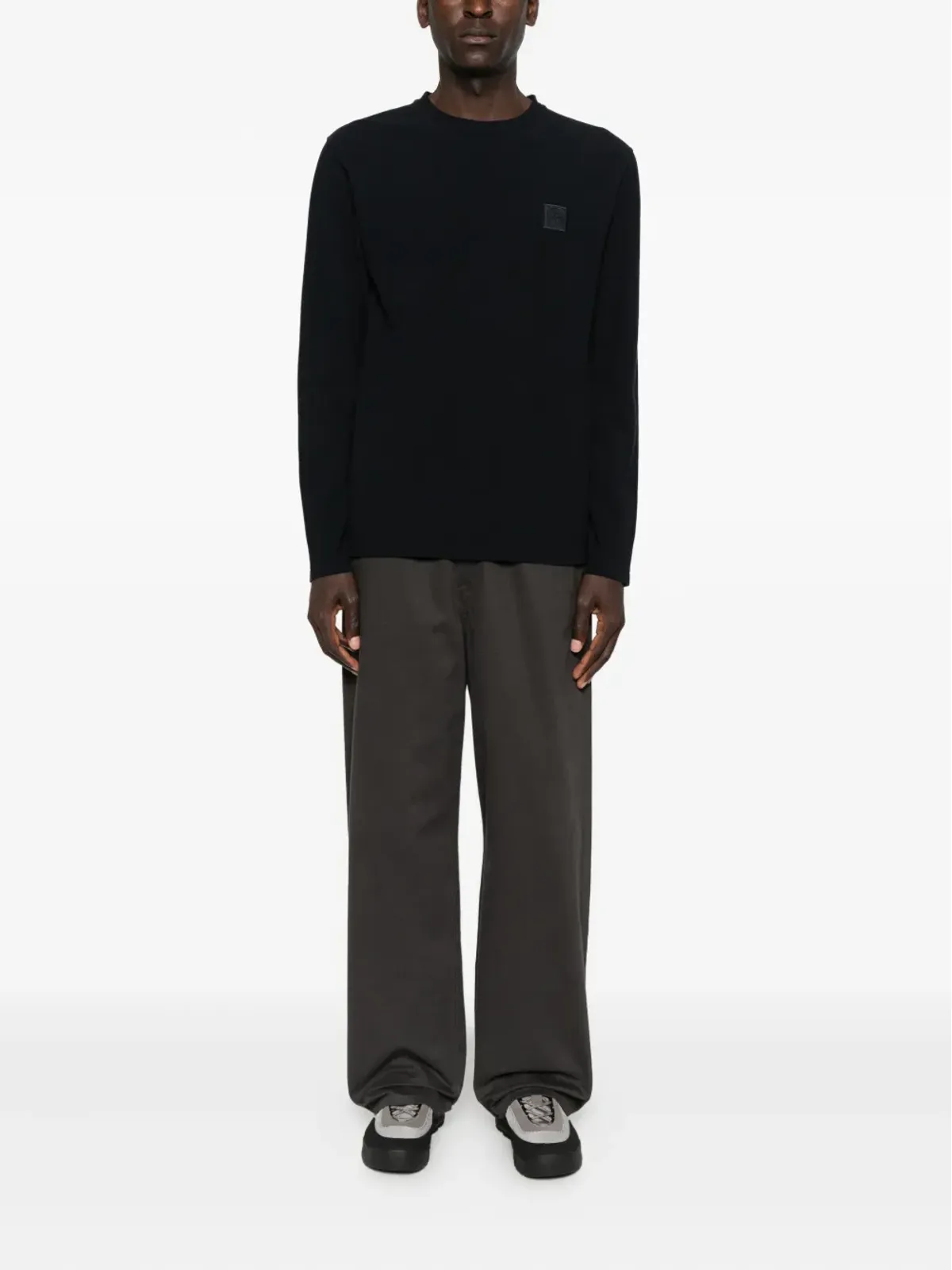 Stone Island ロゴパッチ長袖Tシャツ - 画像2