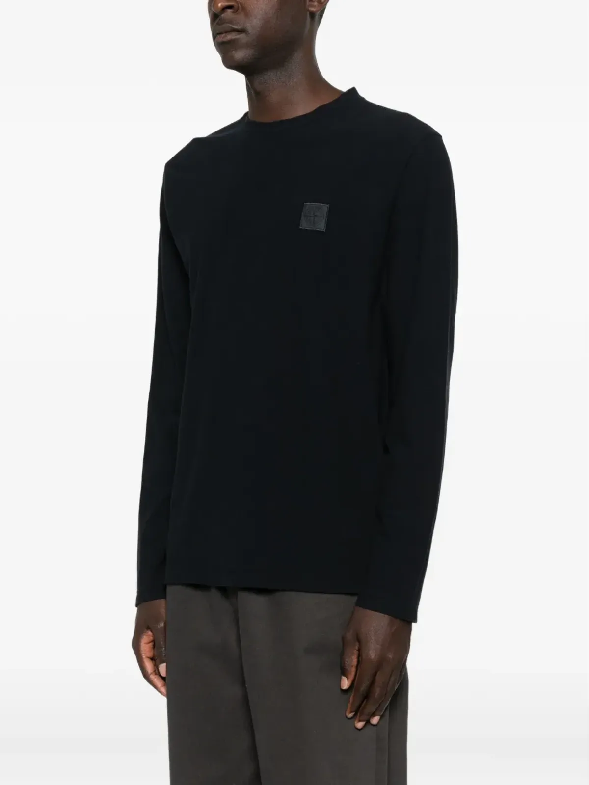 Stone Island ロゴパッチ長袖Tシャツ - 画像3