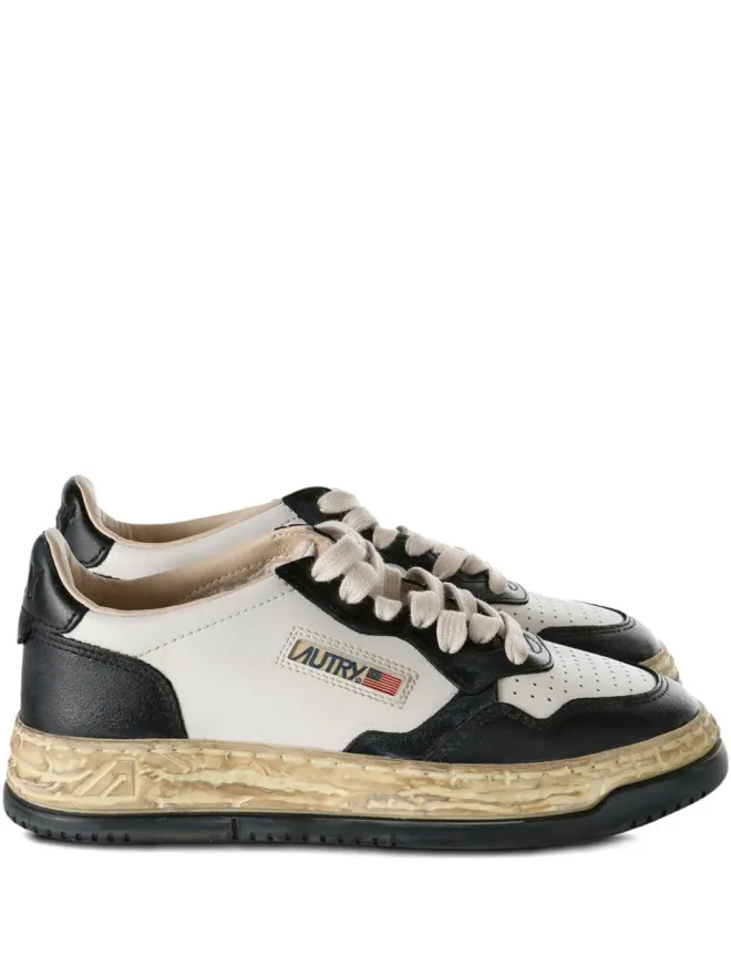 Maison MIHARA YASUHIRO Maison MIHARA YASUHIRO x Autry レザーパネルド・プラットフォームスニーカー - Whiteの商品画像