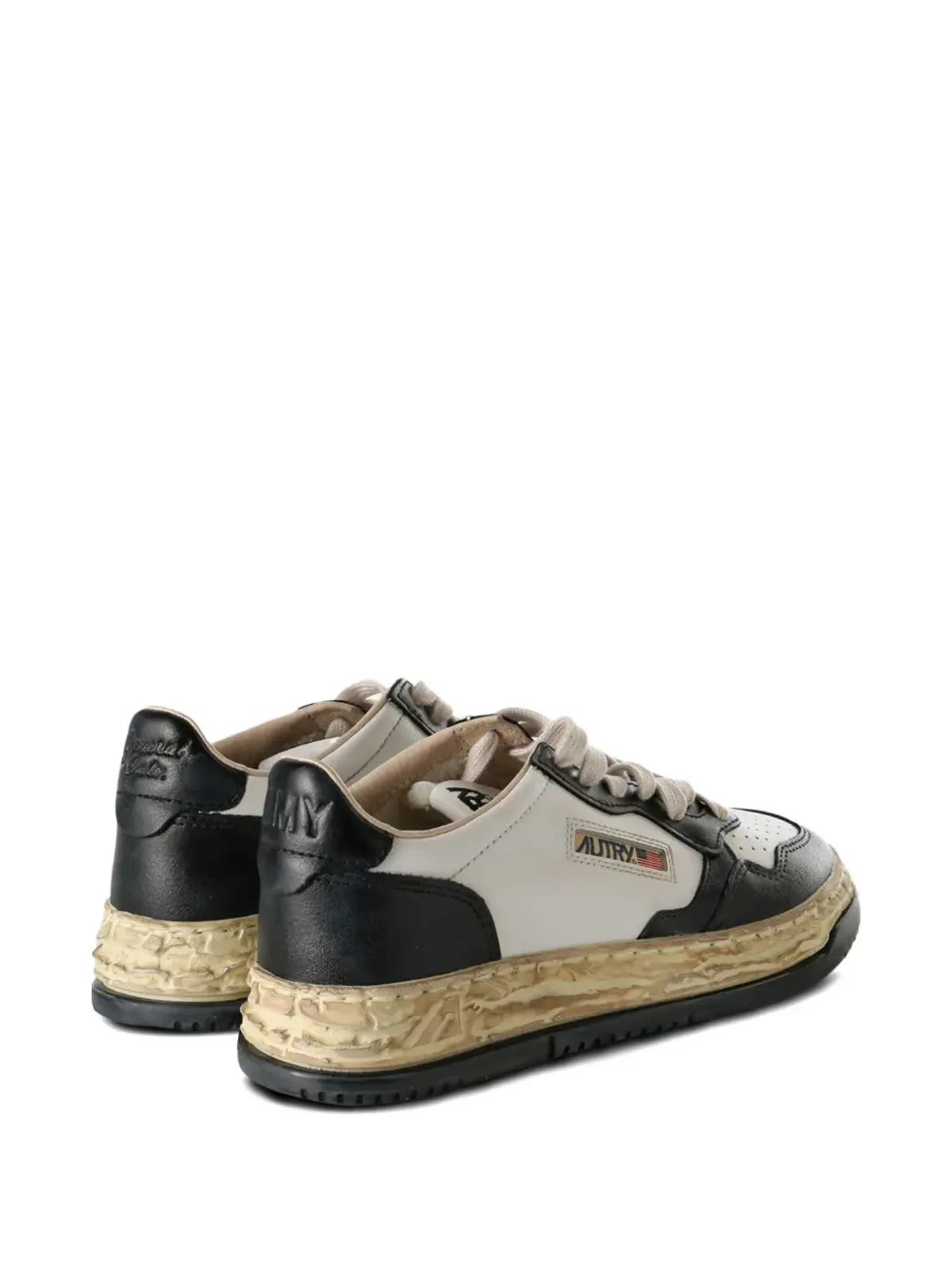 Maison MIHARA YASUHIRO x Autry レザーパネルド・プラットフォームスニーカー - White - 画像3