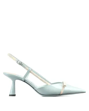 Jimmy Choo スリングバック レザーパンプス ブルー - サムネイル1