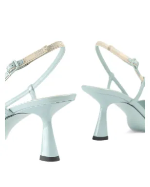 Jimmy Choo スリングバック レザーパンプス ブルー - サムネイル3