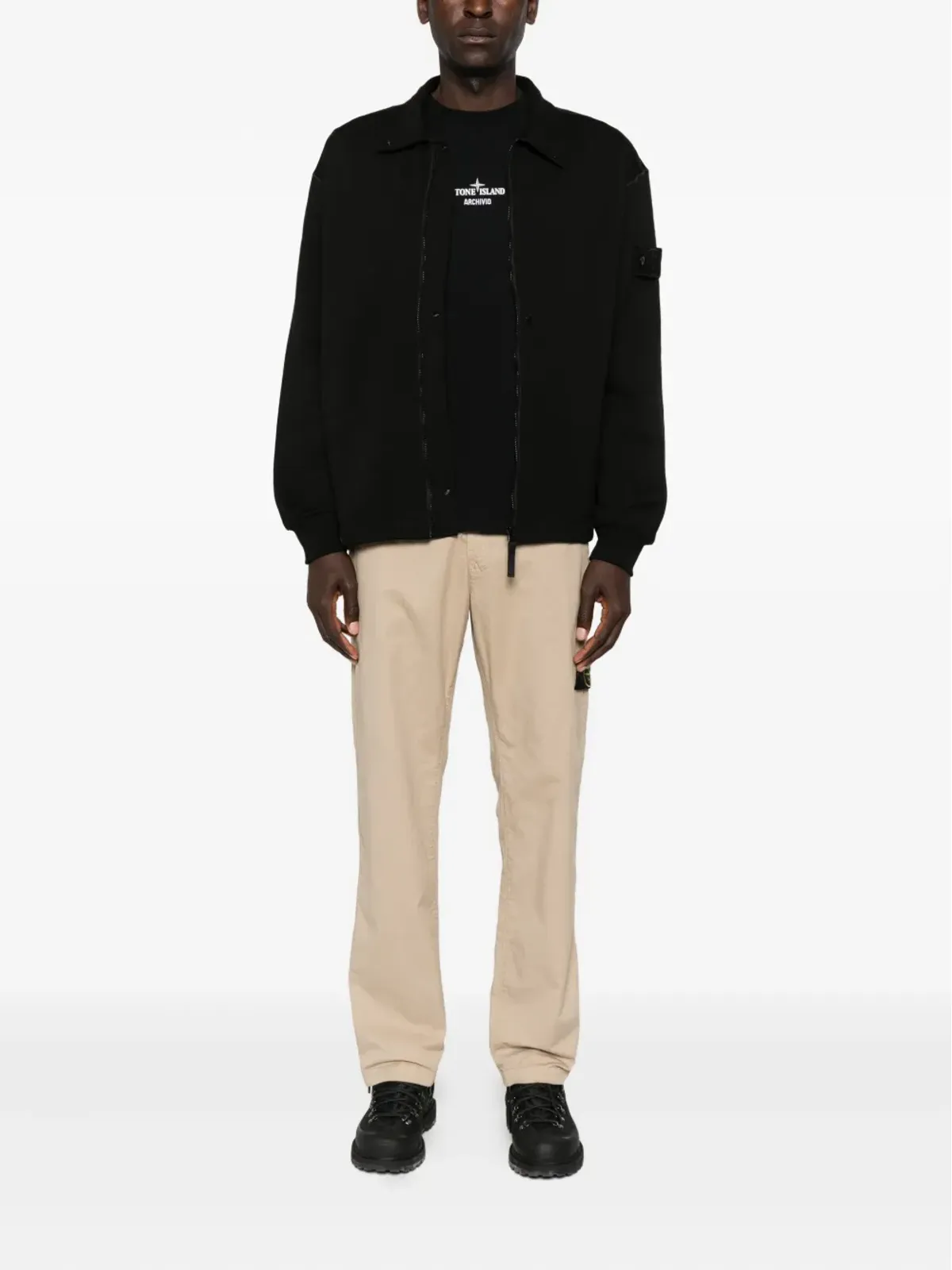Stone Island パッチポケット ロゴディテール トラウザーズ - 画像2