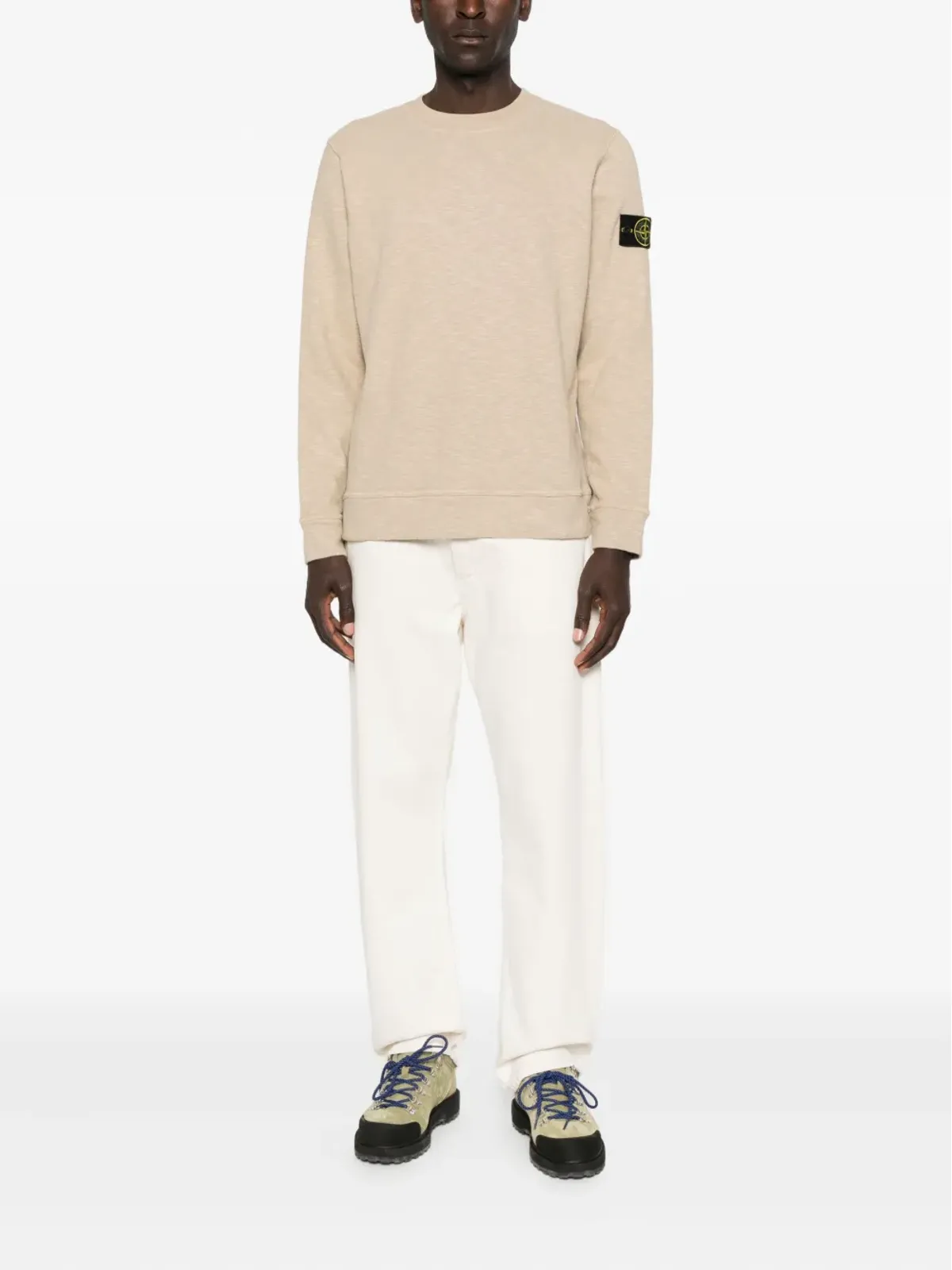 Stone Island ロゴパッチ コットン スウェットシャツ - 画像2
