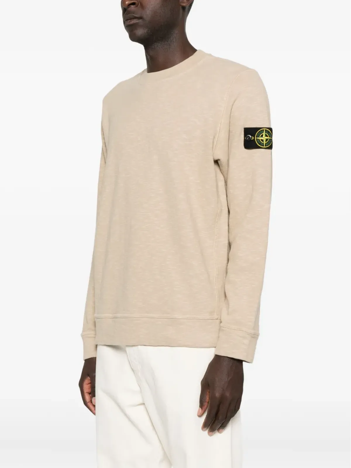 Stone Island ロゴパッチ コットン スウェットシャツ - 画像3