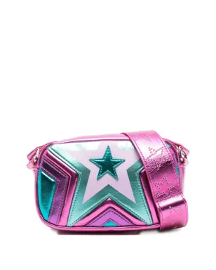 Stella McCartney Kids スターアップリケ入り メタリック ショルダーバッグ - ピンク - サムネイル1