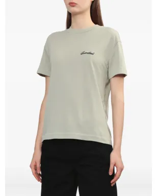 FEAR OF GOD ESSENTIALS 刺繍ロゴ コットン Tシャツ - グリーン - サムネイル3