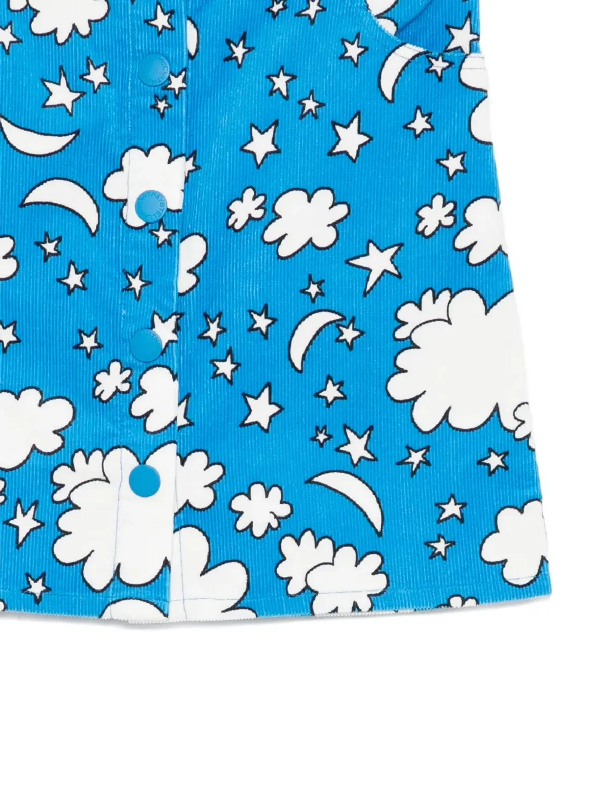 Stella McCartney Kids 星柄コーデュロイスカート - 画像3