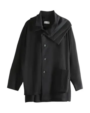 Yohji Yamamoto キルテッドパネルドコート - サムネイル1