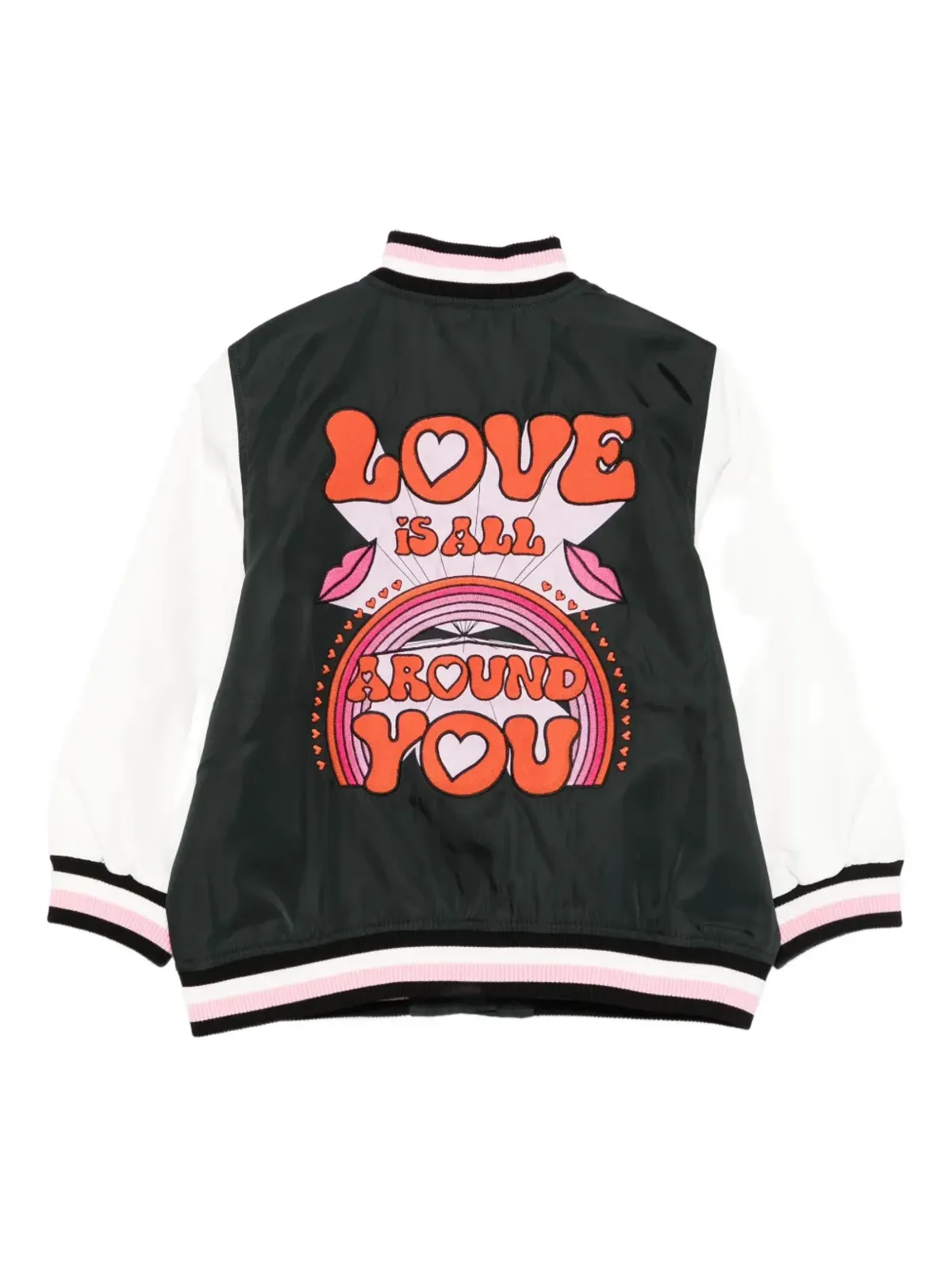 Stella McCartney Kids Love varsity jacket - 画像2