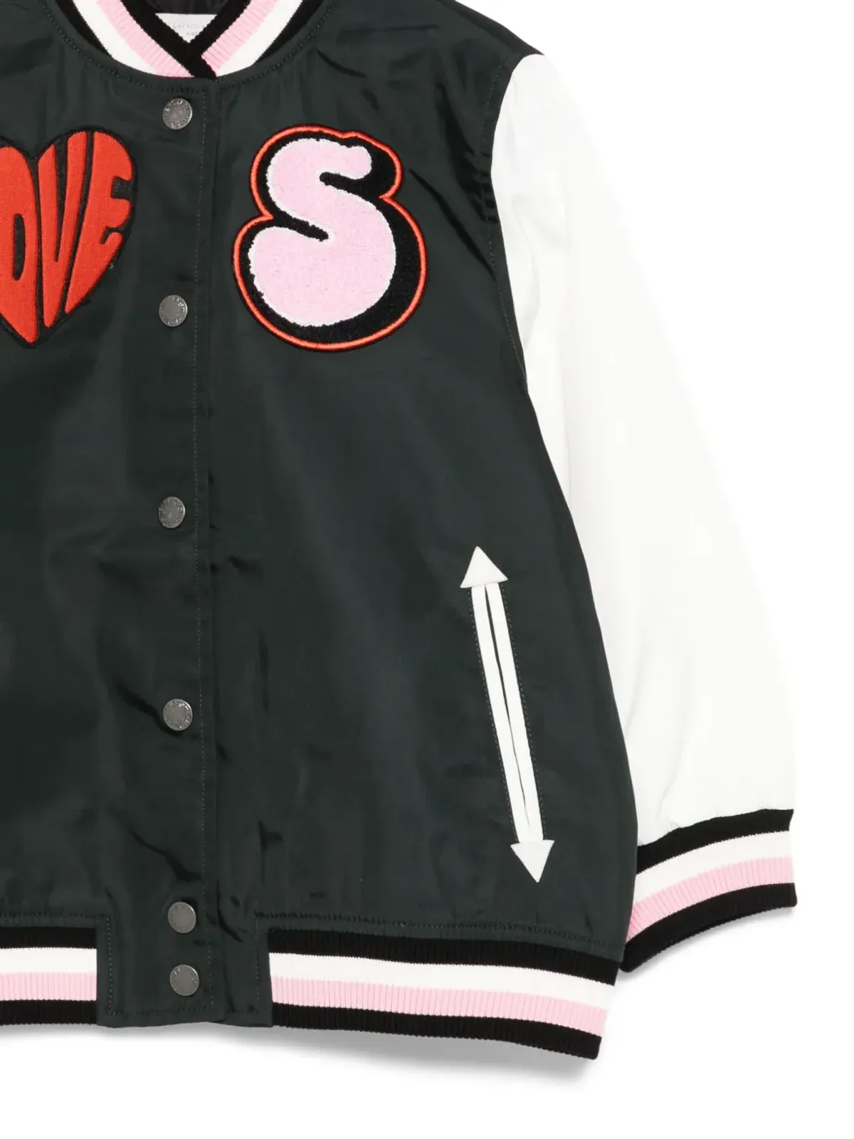 Stella McCartney Kids Love varsity jacket - 画像3