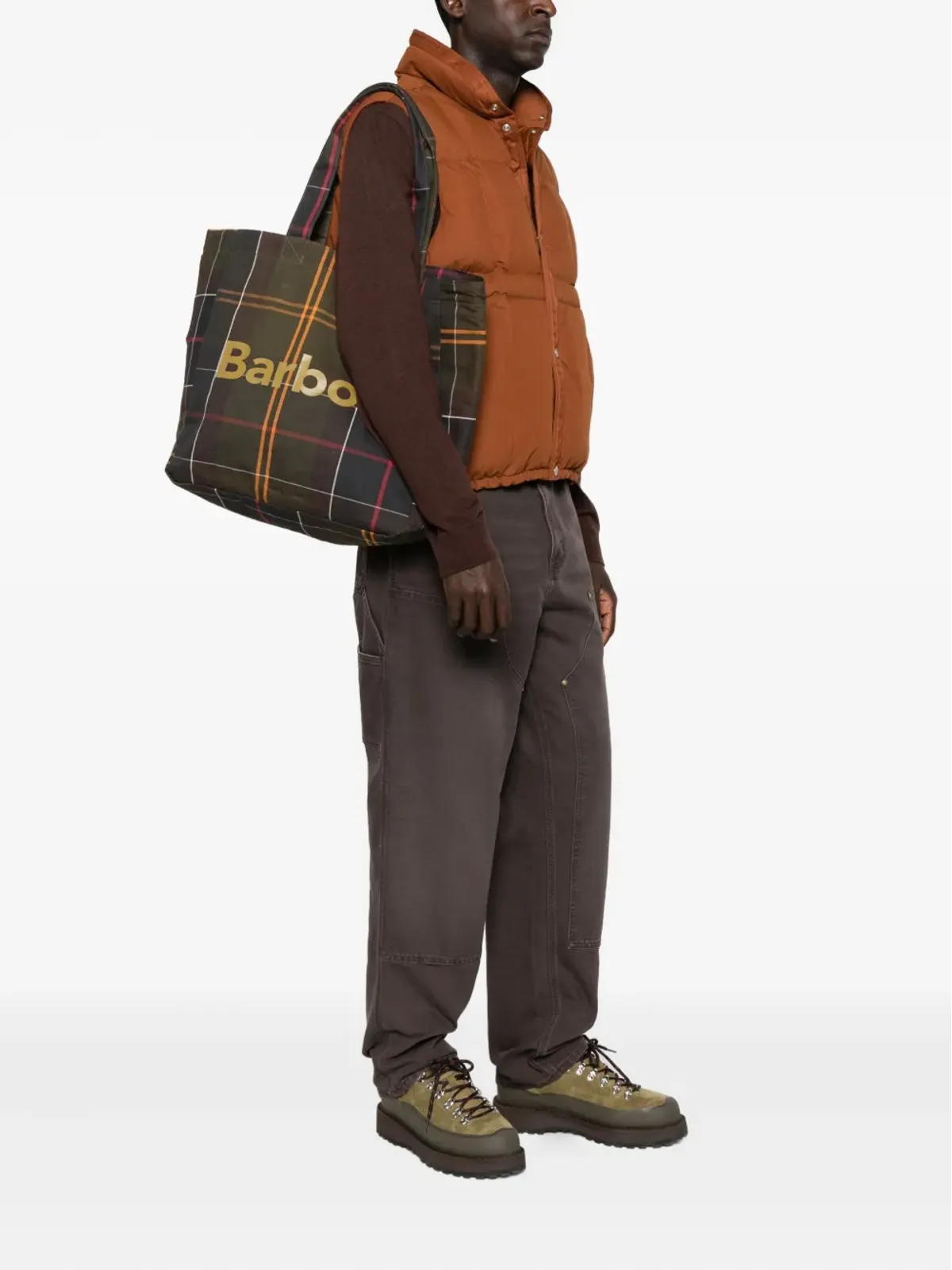 Barbour タータンチェック柄トートバッグ - 画像2