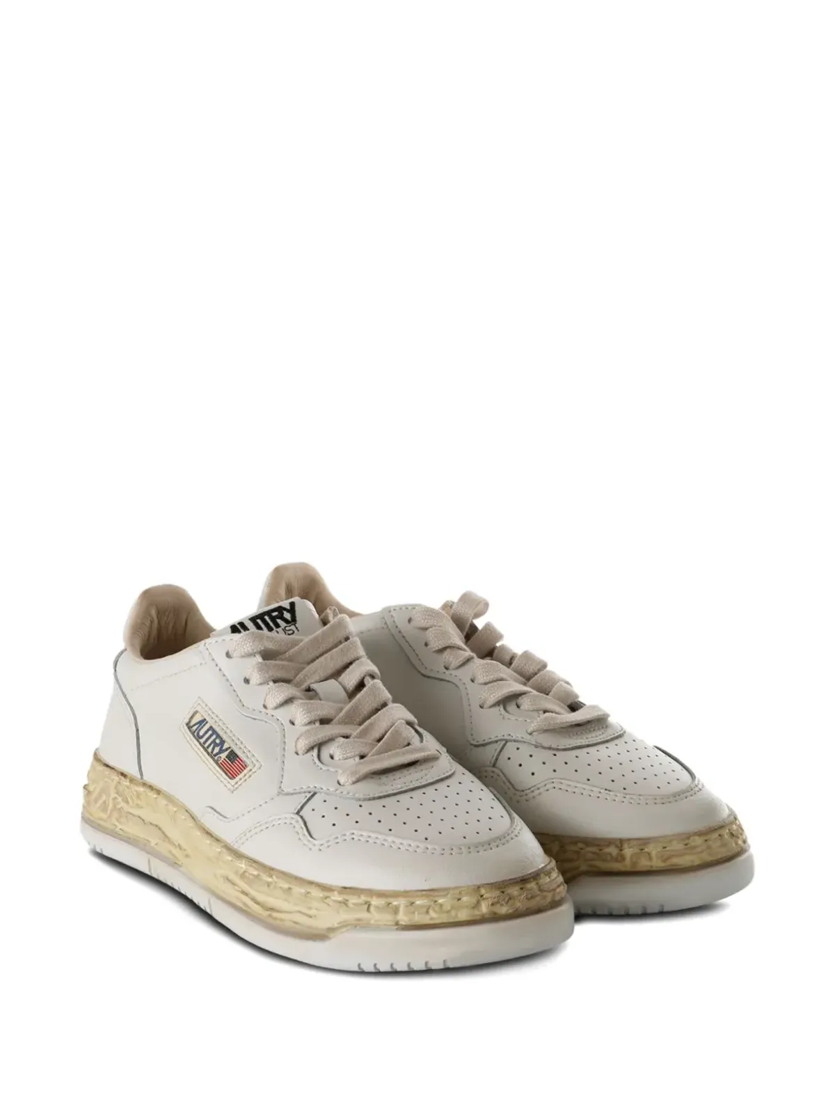 Maison MIHARA YASUHIRO x Autry leather peforated sneakers - White - 画像2