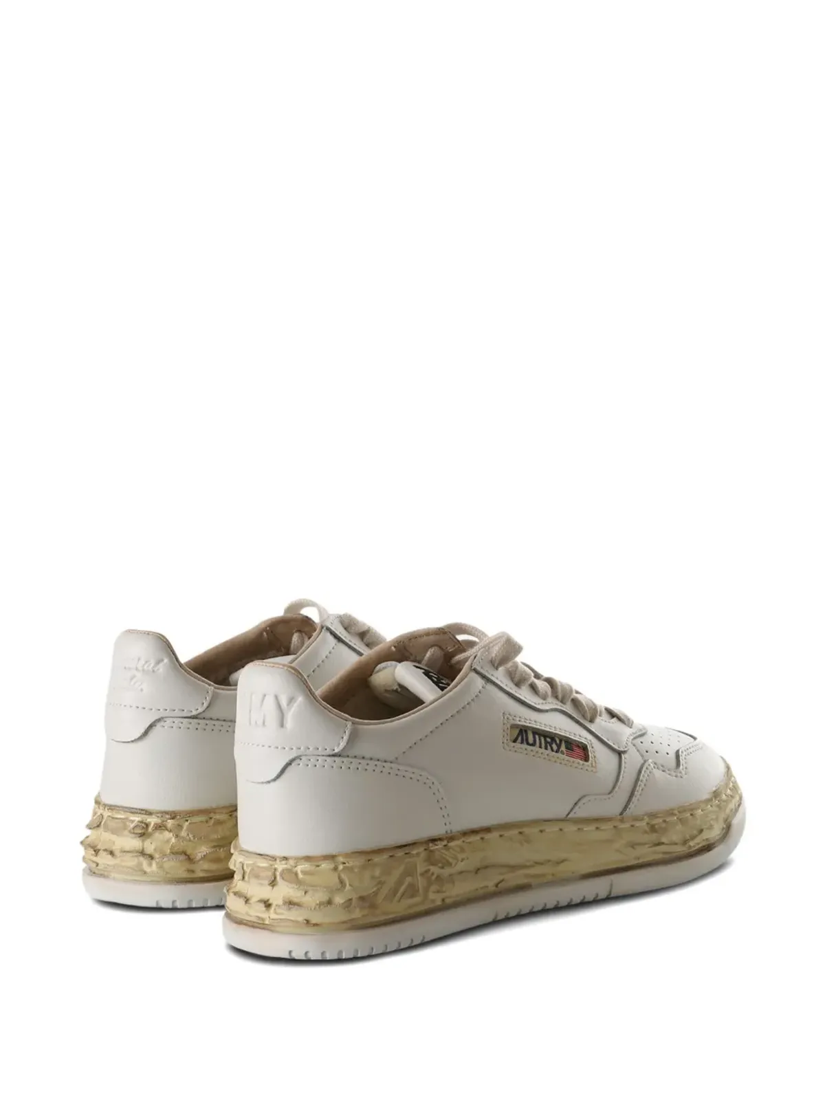 Maison MIHARA YASUHIRO x Autry leather peforated sneakers - White - 画像3