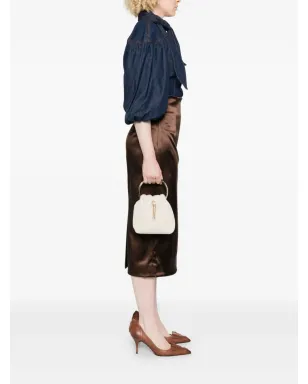 Jimmy Choo ボンボン パール付きリングハンドル ミニバッグ - サムネイル2
