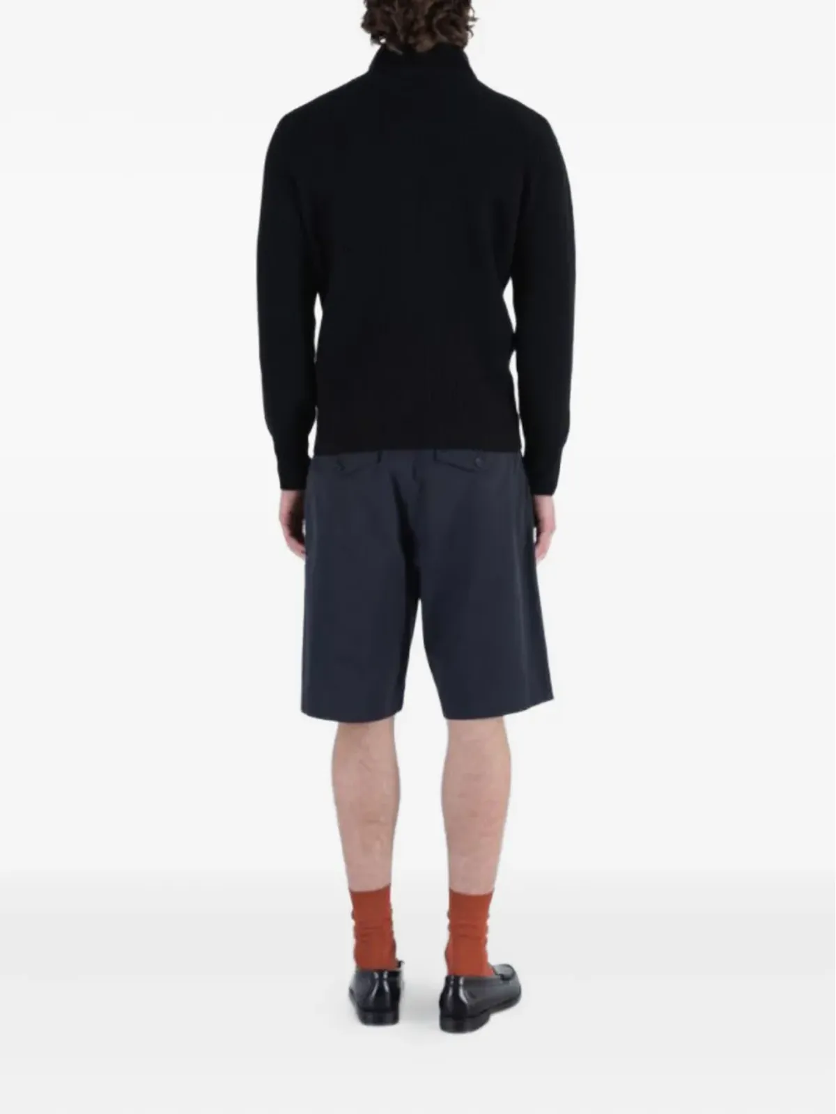 John Smedley Mallam リブ編みジップアップセーター - 画像2