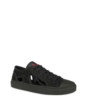 Vivienne Westwood カットアウトキャンバススニーカー ブラック - サムネイル2