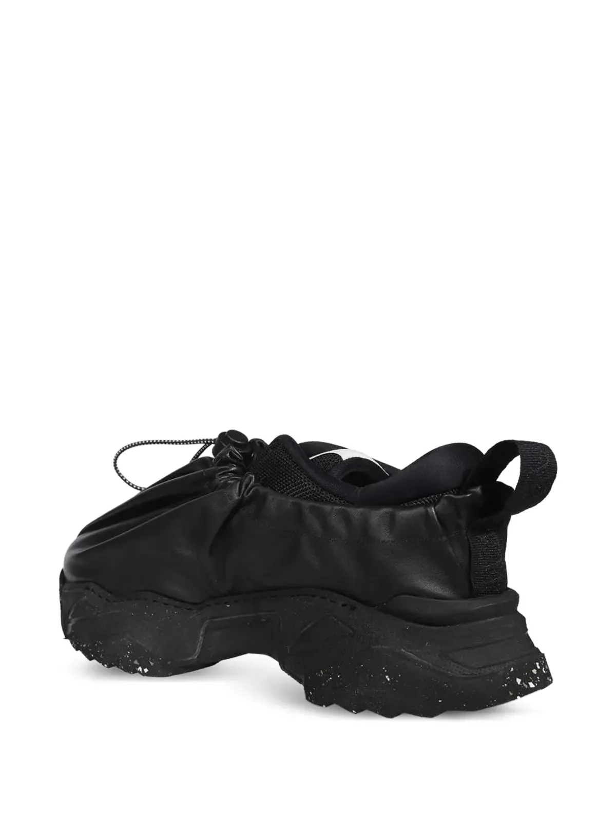 Vivienne Westwood ドローストリング レザー スニーカー - ブラック - 画像3