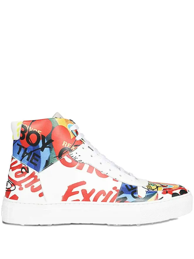 Vivienne Westwood Vivienne Westwood ハイトップ グラフィックプリント スニーカーの商品画像
