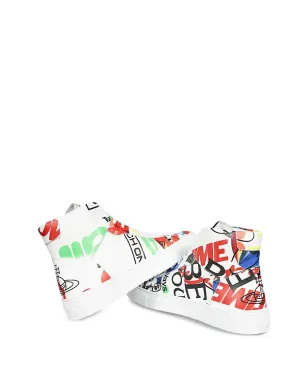 Vivienne Westwood ハイトップ グラフィックプリント スニーカー - サムネイル3