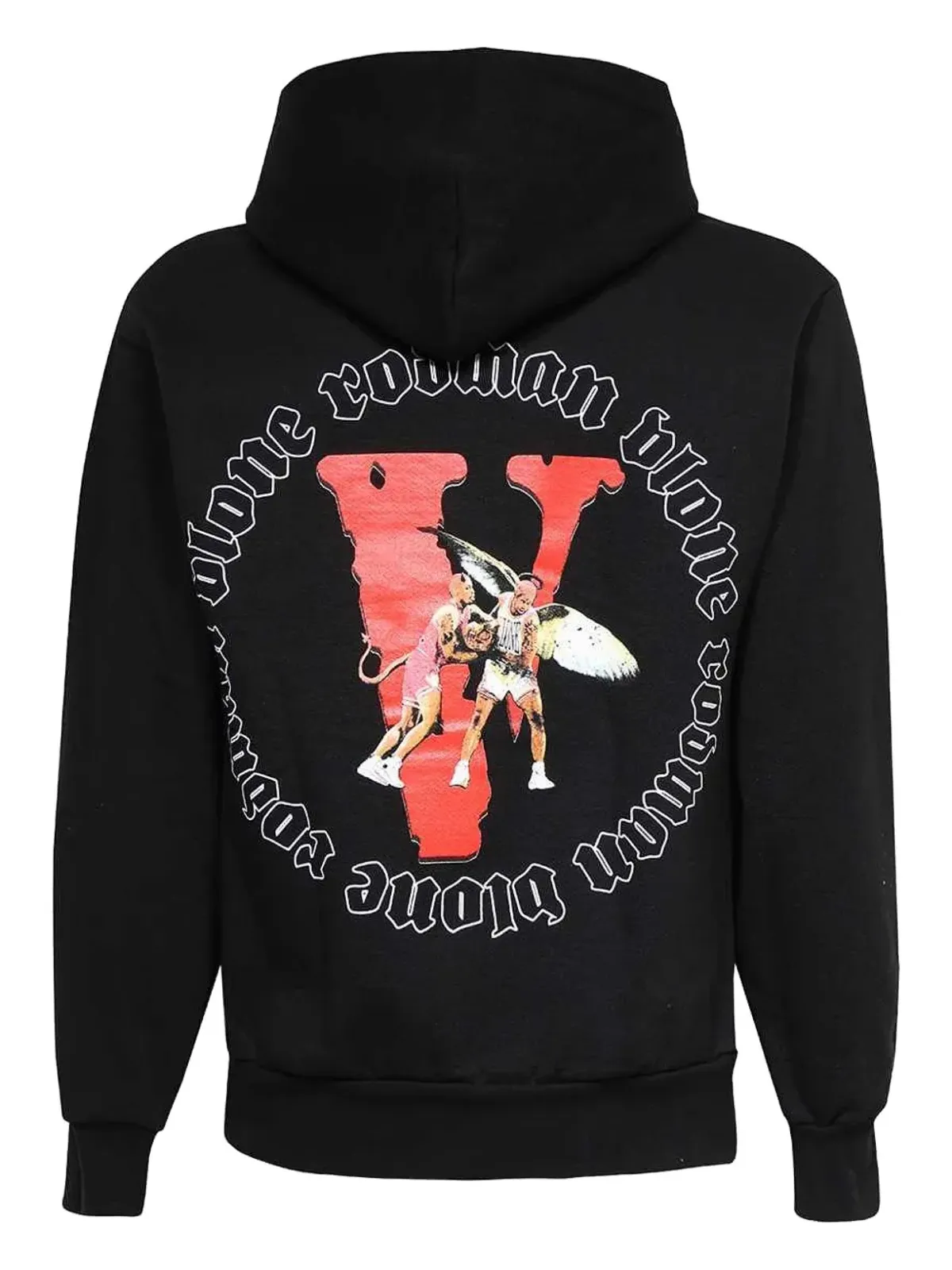 Vlone マキシプリントフーディー - ブラック - 画像2