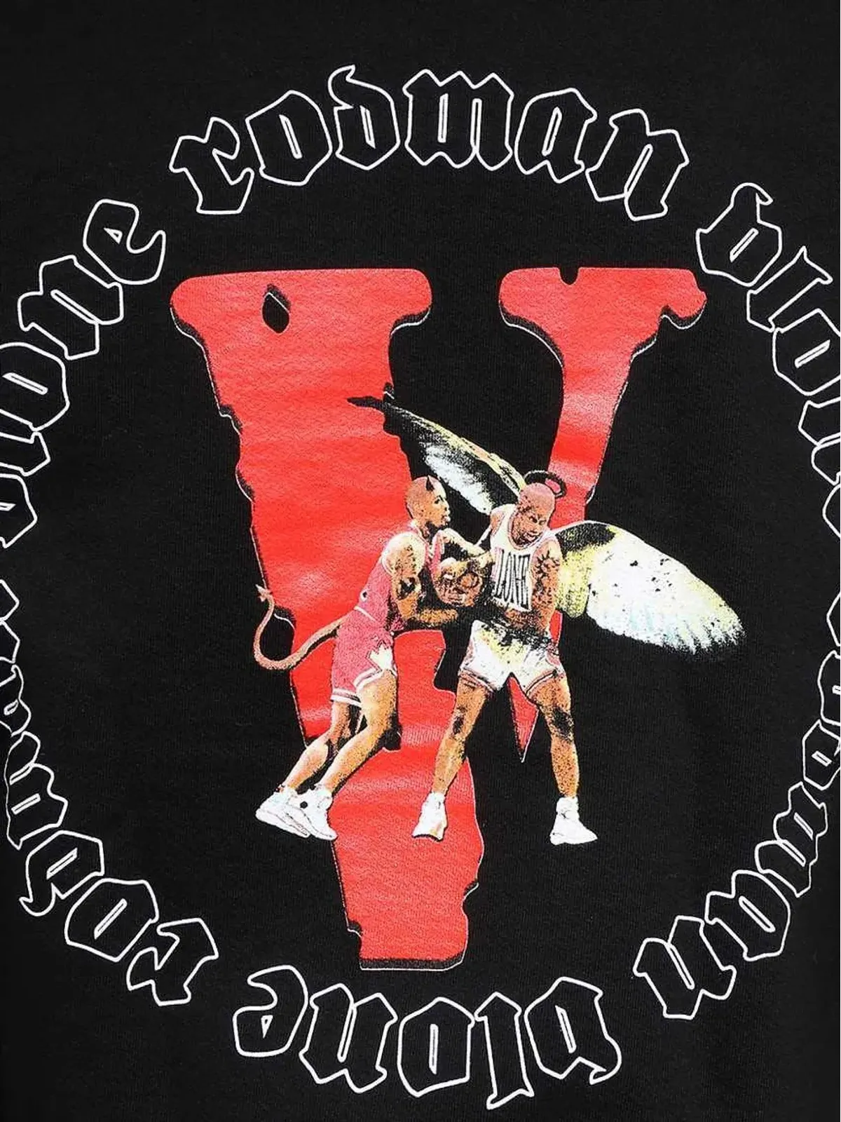 Vlone マキシプリントフーディー - ブラック - 画像3