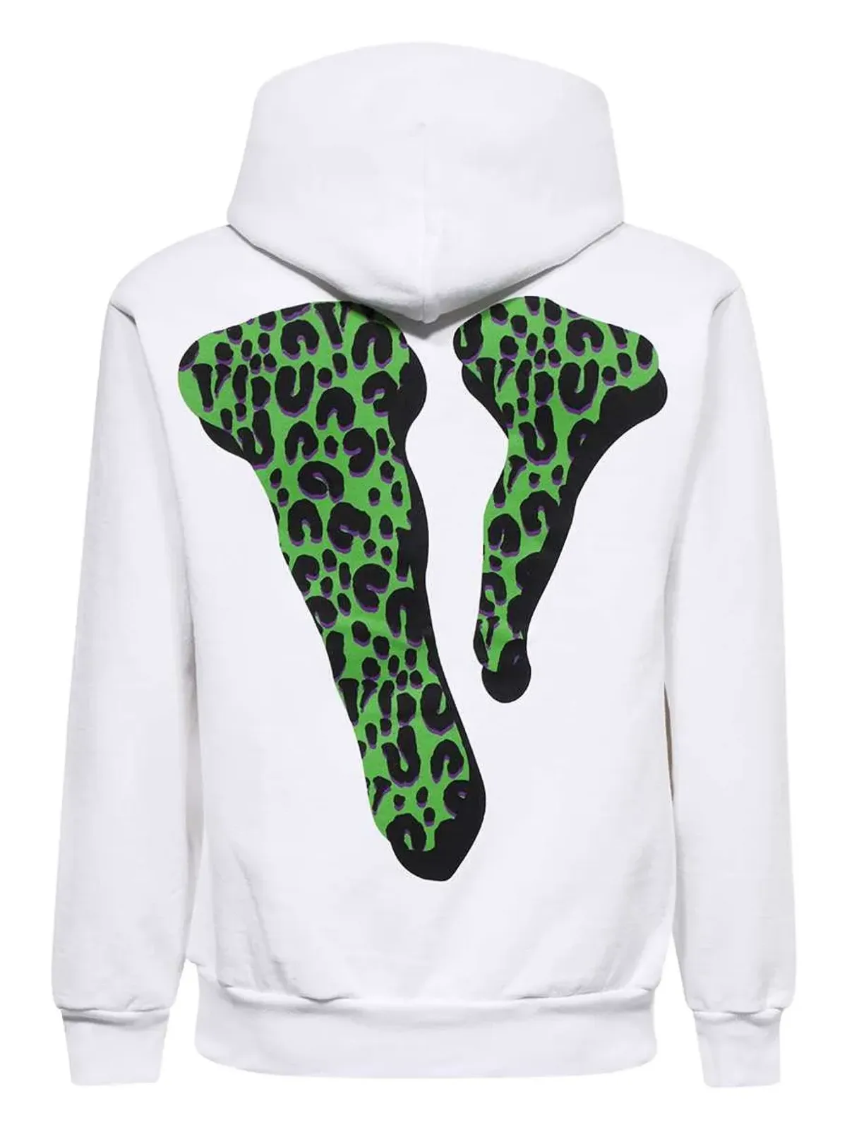 Vlone ポートレイトレオパードプリント フーディー - 画像2