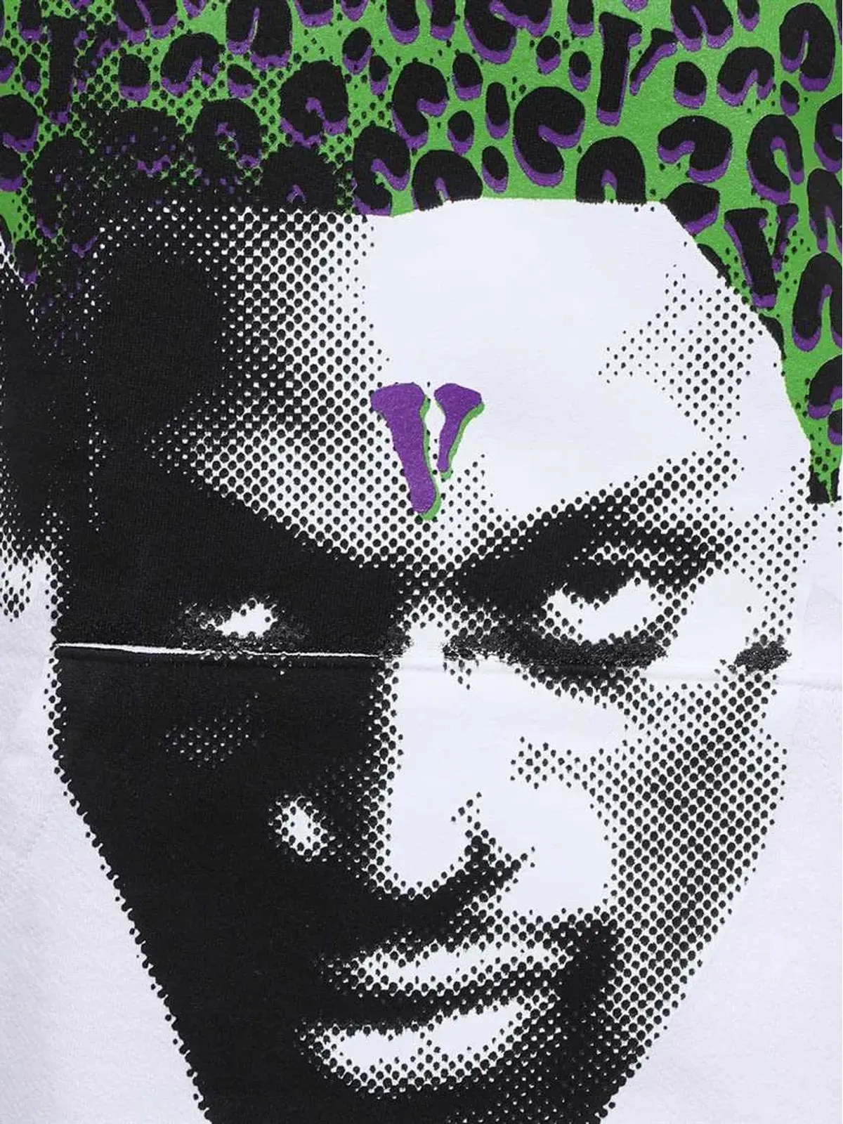 Vlone ポートレイトレオパードプリント フーディー - 画像3