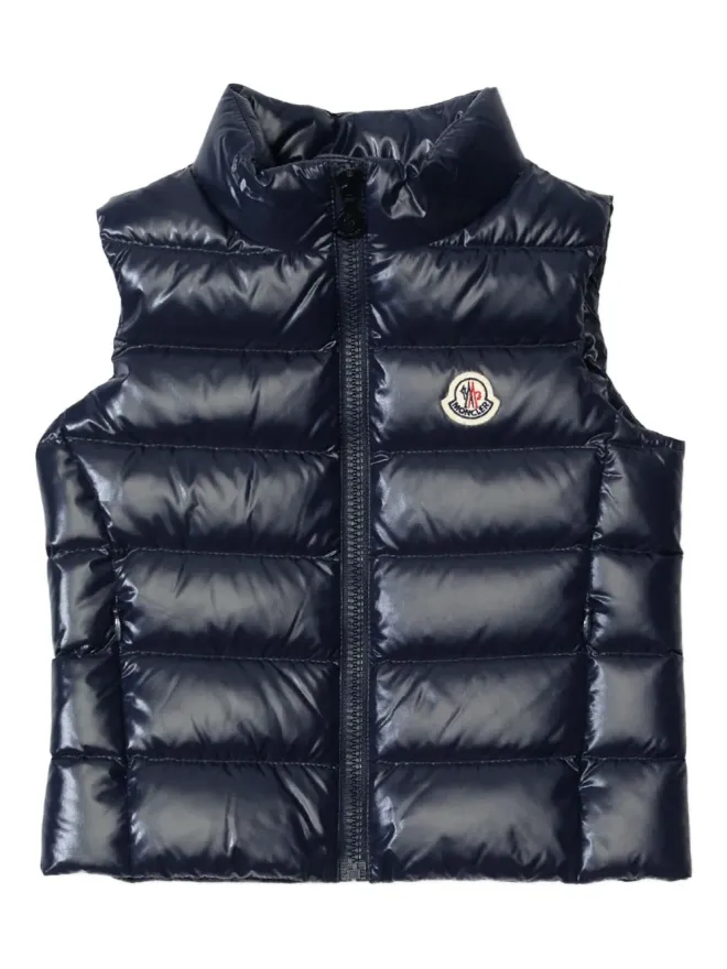 Moncler Enfant Moncler Enfant キルテッドシェルベスト ブルーの商品画像