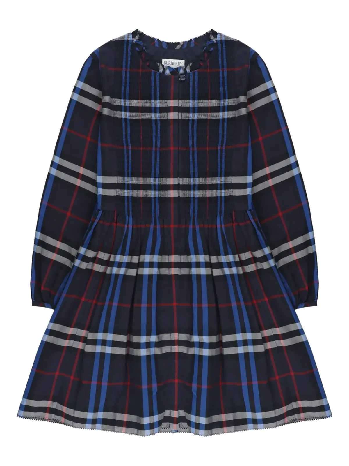 Burberry Kids プリーツチェックドレス - 画像1